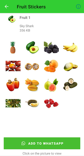 Fruit Stickers for WhatsApp Screen 2