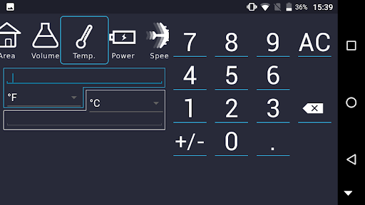 Unit Converter Screen 3