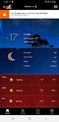 Android application KTVF Interior Weather screenshort