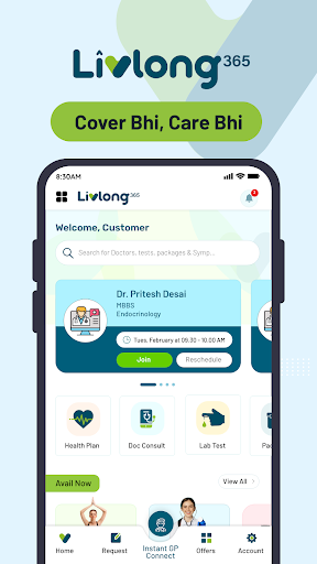 Livlong 365:Cover Bhi Care Bhi Screen 2