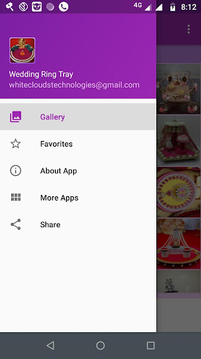 Android application Wedding Ring Tray Gallery screenshort