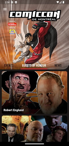 Android application Montréal Comiccon screenshort