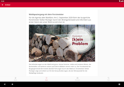 BGnet – die App der BG Bern