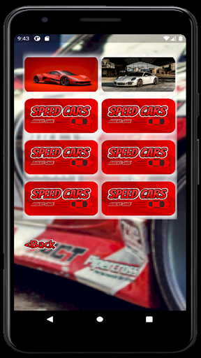 Memory Game - Speed Cars Screen 2