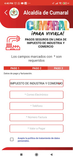 Android application Trami App Cumaral screenshort