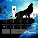 Cover Image of Download Night Glowing Moon Keyboard Theme 1.0 APK