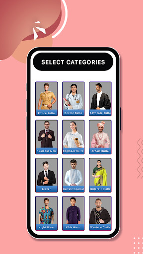 Android application Photo Suit Editor: Men, Women screenshort