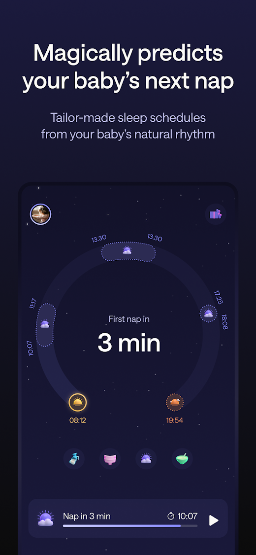 Android application Napper: Baby Sleep & Parenting screenshot