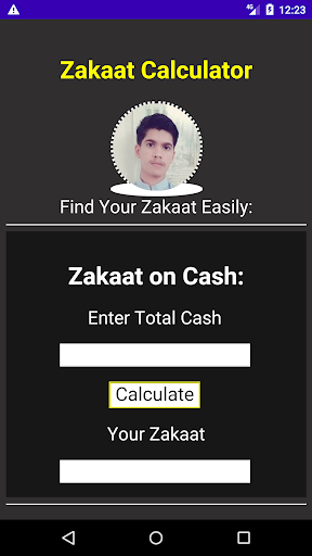 Zakaat Calculator Screen 3