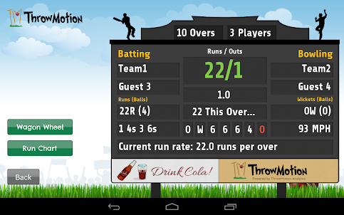 ThrowMotion Cricket Tablet App