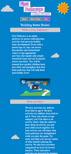 First Pathways Screen 2