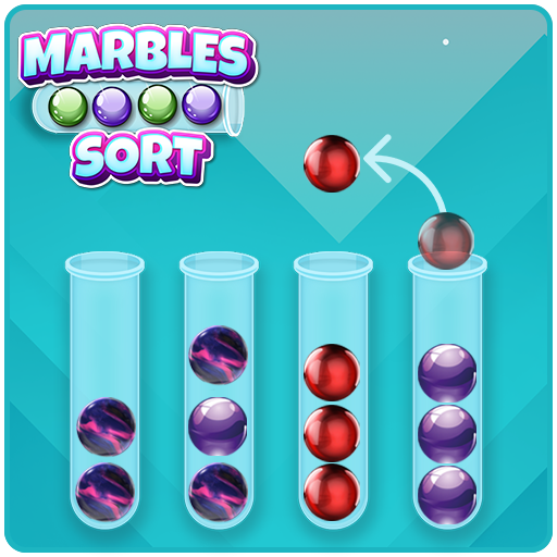 Ball sort puzzle: marble color logo