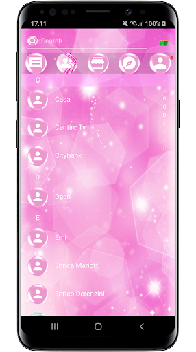 SMS Theme Sparkling Pink 2