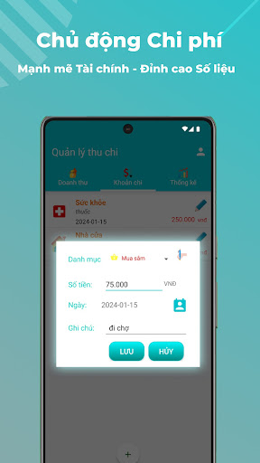 Android application Quản lý Thu chi Cá nhân screenshort