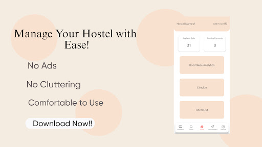 Android application HostelConnect:Pg Managing App screenshort