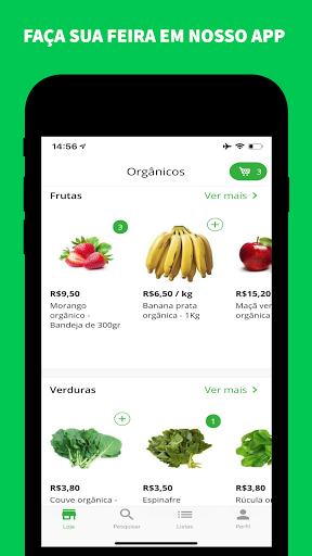 Android application Orgânicos Solo Vivo screenshort