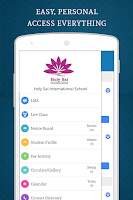 screenshot of Holy Sai Parent App