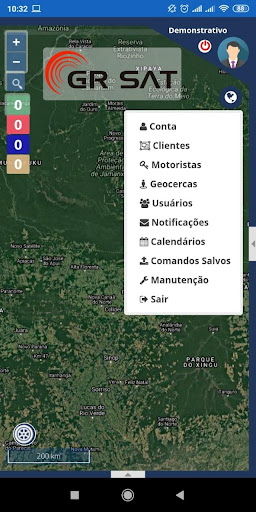 GR SAT Rastreamento Screen 2