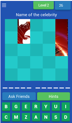 Guess the Celebrity Quiz Screen 3