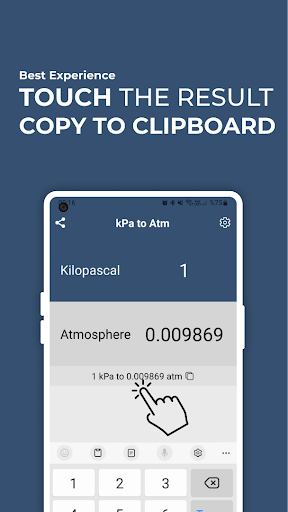 Kilopascal kPa to Atm Convert Screen 2