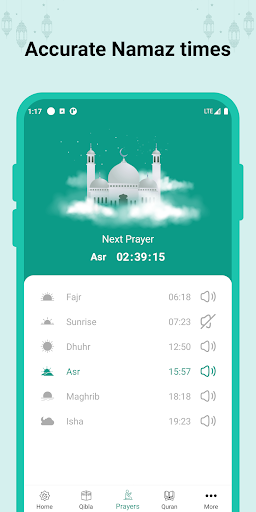 Prayer Times - Azan and Qibla Screen 2