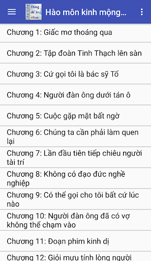 Android application Hao mon kinh mong 3 screenshort