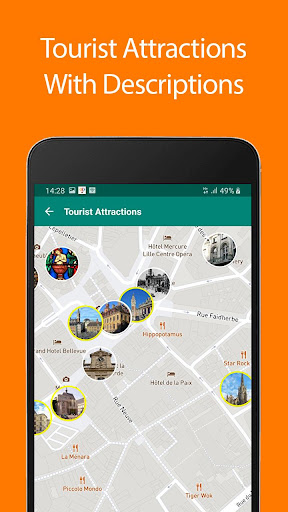 Android application Lille Offline Map and Travel G screenshort