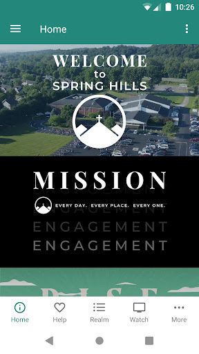 Android application Spring Hills Baptist Church screenshort