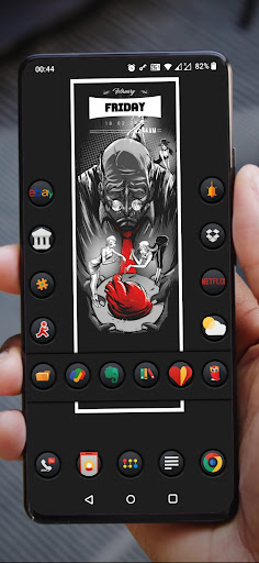 Android application DarkonPD - Icon Pack screenshort