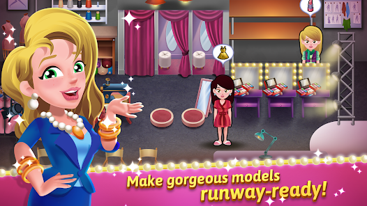 Captura de Pantalla 1 Model Salon Dash: Fashion Game android
