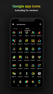 Retro Mode - Icon Pack (Neon) Screenshot