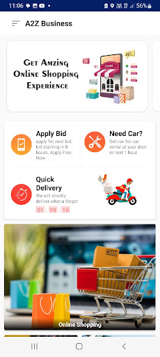 Android application A2Z Business screenshort