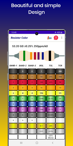 Resistor Color Code Calculator Screen 2