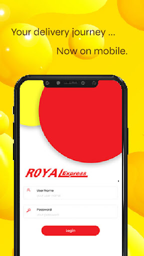 Android application Royal Express Courier screenshort