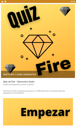 Android application Quiz Fire - Diamantes screenshort