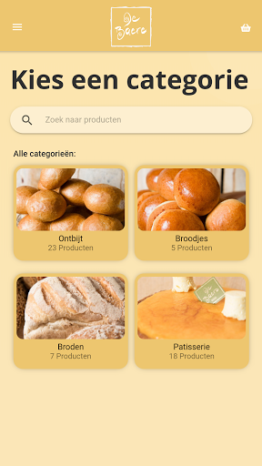 Android application Bakkerij De Baere screenshort
