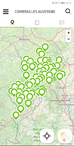 Android application Rando Combrailles Auvergne screenshort