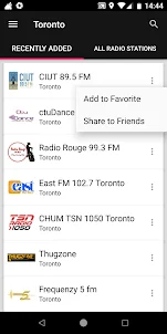 Toronto Radio Stations, Canada