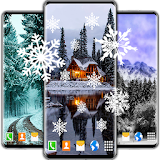 Snow Live Wallpaper ❄️ White Winter HD Wallpapers icon