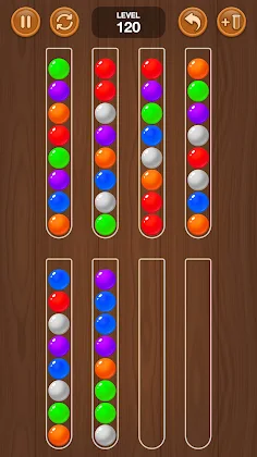 Wooden Ball Sort - Puzzle Game - Screenshot 2