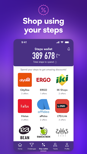 Screenshot of #walk15 – Useful Steps App