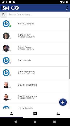 Android application ISM GO screenshort