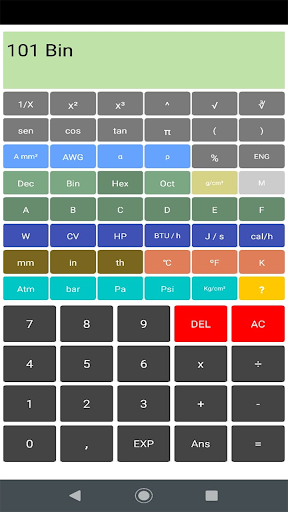 CONVERCAL - Calculadora - Conv Screen 3