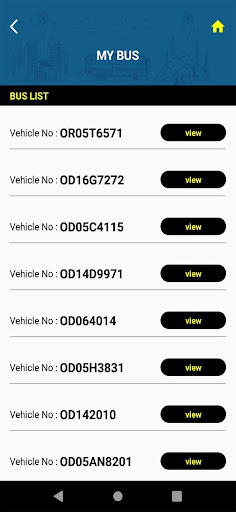 Android application Optics Bus Owner screenshort