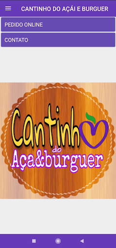 Android application Cantinho do Açaí Burguer screenshort