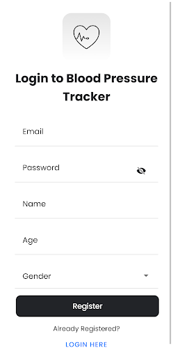 Android application Health Monitor Plus screenshort