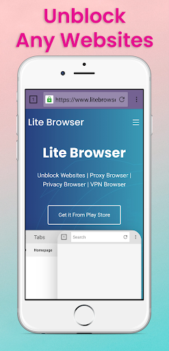 Lite VPN Browser Proxy Browser 2.0.6 screenshots 1