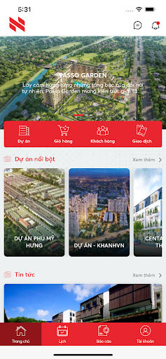Android application NAMGROUP CRM screenshort