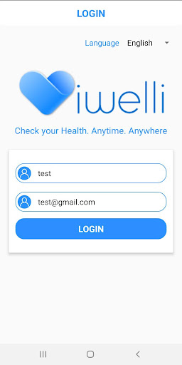 Android application iWelli Clinic app screenshort