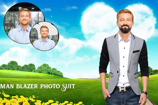 Men Blazer Photo Suit Screen 2